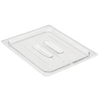 Cambro 20CWCH135 Camwear 1/2 Size Clear Polycarbonate Handled Lid