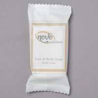 Novo Essentials 0.5 oz. Hotel and Motel Wrapped Face & Body Soap Bar - 1000/Case
