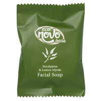 Eco Novo Terra 0.705 oz. Wrapped Glycerin Hotel and Motel Facial Soap Bar - 400/Case
