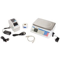 Cardinal Detecto D60 60 lb. Digital Price Computing Scale with Thermal Label Printer