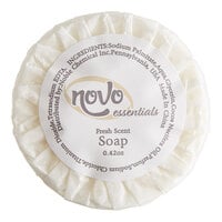 Novo Essentials 0.42 oz. Hotel and Motel Wrapped Round Bath Soap - 1000/Case