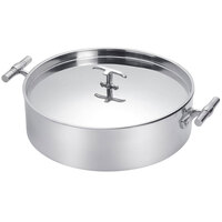 Eastern Tabletop 5946 6 Qt. Mirrored Stainless Steel Induction Pot with Flat Lid and Double Handles