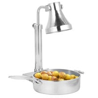Eastern Tabletop 5914H 4 Qt. Hammered Stainless Steel Induction Pot with Lid and Helper Handle
