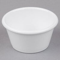 GET ER-025-W 2.5 oz. White Smooth Plastic Ramekin - 12/Pack