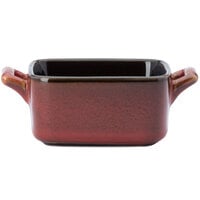 Luzerne Rustic by Oneida 1880 Hospitality L6753074981 3 oz. Crimson Porcelain Mini Baker - 48/Case
