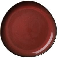 Luzerne Rustic by Oneida 1880 Hospitality L6753074124P 7 1/4" Crimson Porcelain Plate - 24/Case