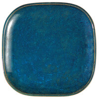 Oneida F1468994001 Studio Pottery Blue Moss 9 7/8 inch Square Porcelain Plate - 12/Case