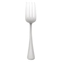 Oneida Needlepoint by 1880 Hospitality 2544FSLF 6 1/8" 18/8 Stainless Steel Extra Heavy Weight Salad / Dessert Fork - 36/Box