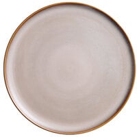 Oneida L6753066898 Rustic 12 1/2 inch Sama Porcelain Pizza Plate - 12/Case