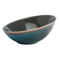 Oneida F1493020730 Terra Verde Dusk 18.5 oz. Porcelain Slanted Bowl - 12/Case