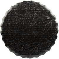 Enjay 8" Black Laminated Corrugated Cake Circle - 25/Pack
