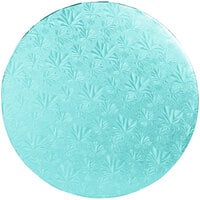 Enjay 1/2-14RBLUE12 14" Fold-Under 1/2" Thick Blue Round Cake Drum