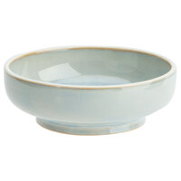 Oneida F1463051301 Studio Pottery Stratus 14 oz. Porcelain Footed Bowl / Ramekin - 24/Case