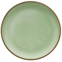 Oneida F1463067151 Studio Pottery Celadon 10 5/8 inch Porcelain Round Plate - 12/Case