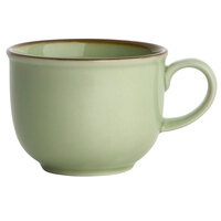 Oneida F1463067525 Studio Pottery Celadon 3.625 oz. Porcelain Espresso Cup - 24/Case