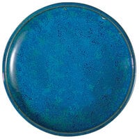 Oneida F1468994132 Studio Pottery Blue Moss 8 1/2 inch Porcelain Round Plate - 24/Case