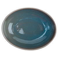 Oneida F1493020787 Terra Verde Dusk 29.5 oz. Porcelain Oval Bowl - 24/Case