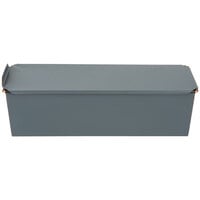 Matfer Bourgeat 341642 Exopan Steel Non-Stick Long Pullman Bread Loaf Pan with Lid - 15 3/4" x 4 3/4" x 4 3/4"