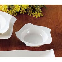 CAC STA-110 Fashionware 26 oz. Bone White Five Star Porcelain Pasta Bowl - 12/Case