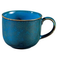 Oneida F1468994042 Studio Pottery Blue Moss 11.75 oz. Porcelain Mug - 24/Case