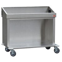 Steril-Sil E1-CRT48-4V Stainless Steel Silverware Open Base Dispensing Cart for Four E1 Inserts