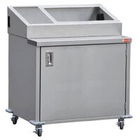 Steril-Sil E1-ENC36-1V1HP 36 inch Enclosed Base Stainless Steel Mobile Condiment Counter