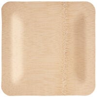 Bamboo by EcoChoice 7" Compostable Bamboo Square Plate - 25/Pack