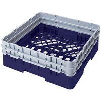Cambro BR578186 Navy Blue Camrack Full Size Open Base Rack with 2 Extenders