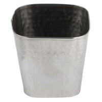 American Metalcraft FCH325 18 oz. Square Hammered Stainless Steel Fry Cup