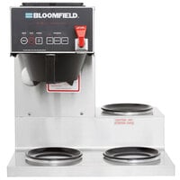 Bloomfield 1072D3F E.B.C. 3 Warmer Right Stepped Automatic Coffee Brewer - Touchpad Controls, 120V