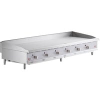 Cooking Performance Group G72T-NG(CPG) 72 inch Gas Countertop Griddle with Thermostatic Controls - 180,000 BTU