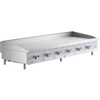 Cooking Performance Group G72-NG(CPG) 72 inch Gas Countertop Griddle with Manual Controls - 180,000 BTU