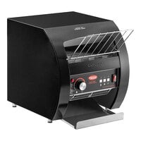 Hatco TQ3-10 Toast Qwik Black One or Two Side Conveyor Toaster with 2 inch Opening - 120V, 1780W