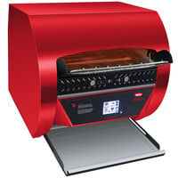 Hatco TQ3-2000 Toast Qwik Red Conveyor Toaster with 2 inch Opening and Digital Controls - 240V, 4020W