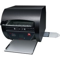 Hatco TQ3-2000 Toast Qwik Black Conveyor Toaster with 2 inch Opening and Digital Controls - 208V, 4020W