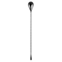 Barfly M37012BK 11 13/16" Gun Metal Black Japanese Style Bar Spoon with Weighted End