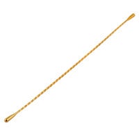 Barfly M37033GD 17 1/8 inch Gold Plated Double End Stirrer