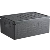 Cambro Cam GoBox® Black Top Loading EPP Insulated Food Pan Carrier - 6" Deep Full-Size Pan Max Capacity