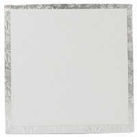 Enjay 1/2-12SS12 12 inch Fold-Under 1/2 inch Thick Silver Square Cake Drum