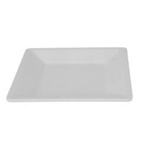 Thunder Group PS3214W 13 3/4" Passion White Square Plate - 6/Pack
