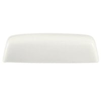 CAC BTD-8 White Porcelain Butter Dish with Cover 8 1/4 inch x 4 1/4 inch - 12/Case