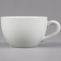 Choice 7 oz. Ivory (American White) Rolled Edge Stoneware Coffee Cup / Mug - 36/Case