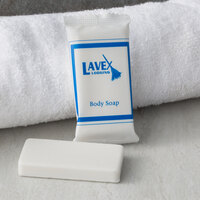 Lavex Lodging 0.8 oz. Hotel and Motel Wrapped Body Soap - 500/Case