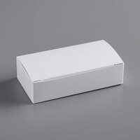 Baker's Mark 1/4 lb. White 1-Piece Auto-Popup Candy Box - 250/Case