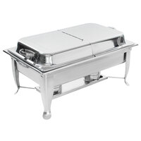 Choice 8 Qt. Full Size Folding Chafer Kit with Stainless Steel Hinged Cover