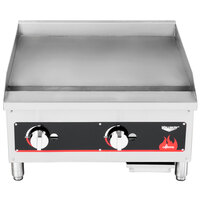Vollrath 40720 Cayenne 24 inch Flat Top Gas Countertop Griddle - Manual Control