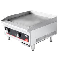 Vollrath 40720 Cayenne 24 inch Flat Top Gas Countertop Griddle - Manual Control