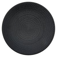 Luzerne Urban by Oneida 1880 Hospitality L6250000165C 12 1/4" Black Round Porcelain Coupe Plate - 12/Case