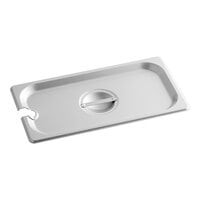 Choice 1/3 Size Stainless Steel Slotted Steam Table / Hotel Pan Cover