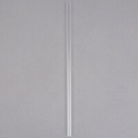 Choice 7 3/4 inch Jumbo Clear Unwrapped Straw - 500/Box